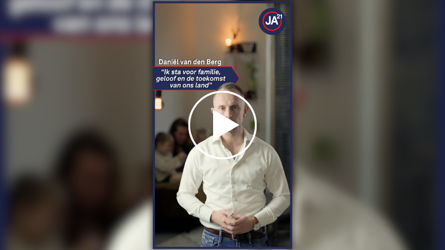 Instagram Reel videoproductie voor Ja21 Noord Holland - Daniel van den Berg
