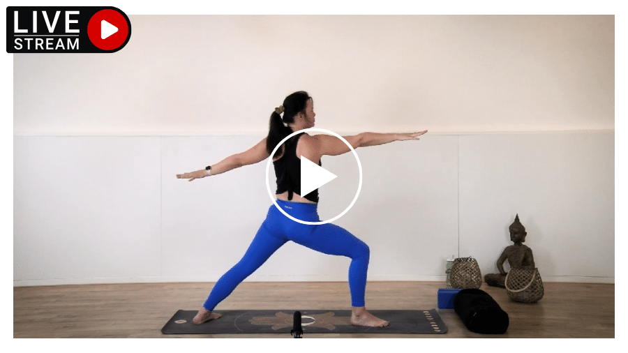 Yoga online les - livestreamen met Tristhanam yoga studio