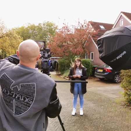 Videoproductie in Huizen - Multiflow media - backstage