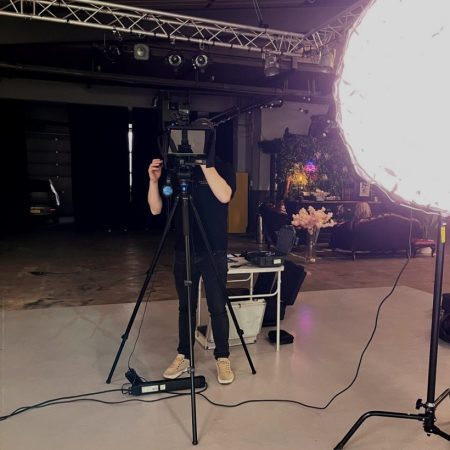 Videoproductie in het studio in Amsterdam - Multiflow Media backstage