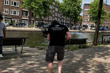 Videoproductie voor sociale media - backstage in Amsterdam